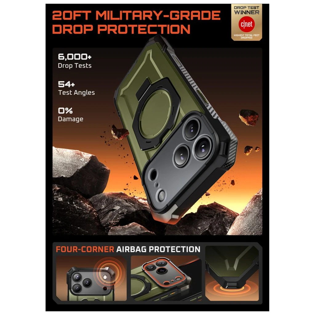 SUPCASE UB GRIP MAG MAGSAFE iPhone 17 Pro Max készülékhez tok arany