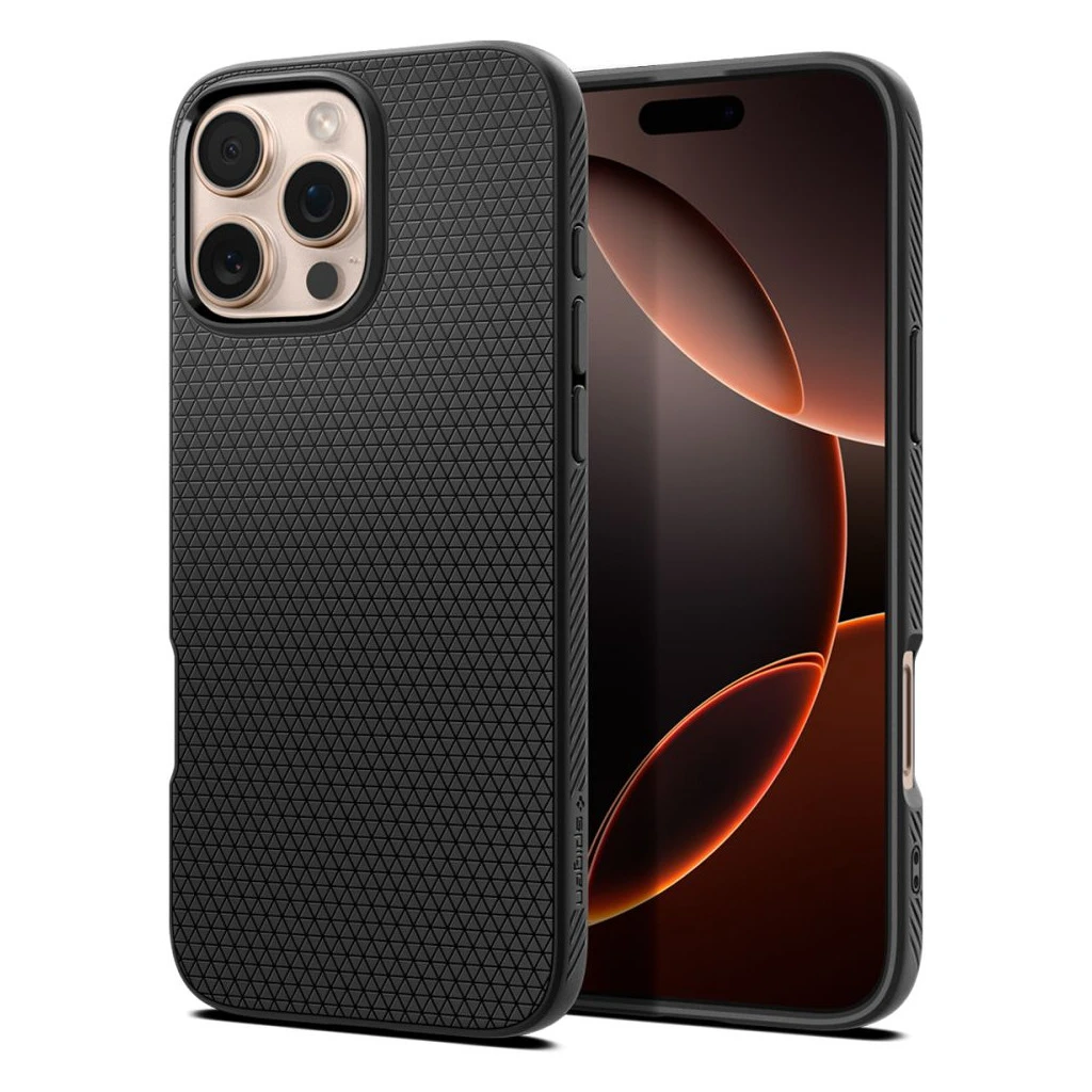 SPIGEN LIQUID AIR iPhone 16 Pro tok készülékhez matte fekete