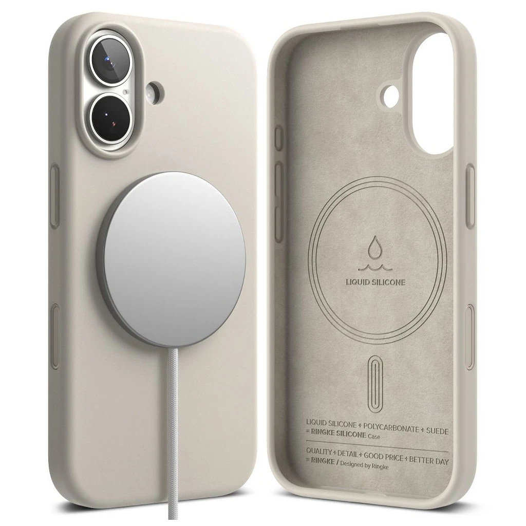 RINGKE szilikon Magnetic MagSafe iPhone 17 készülékhez tok, köves