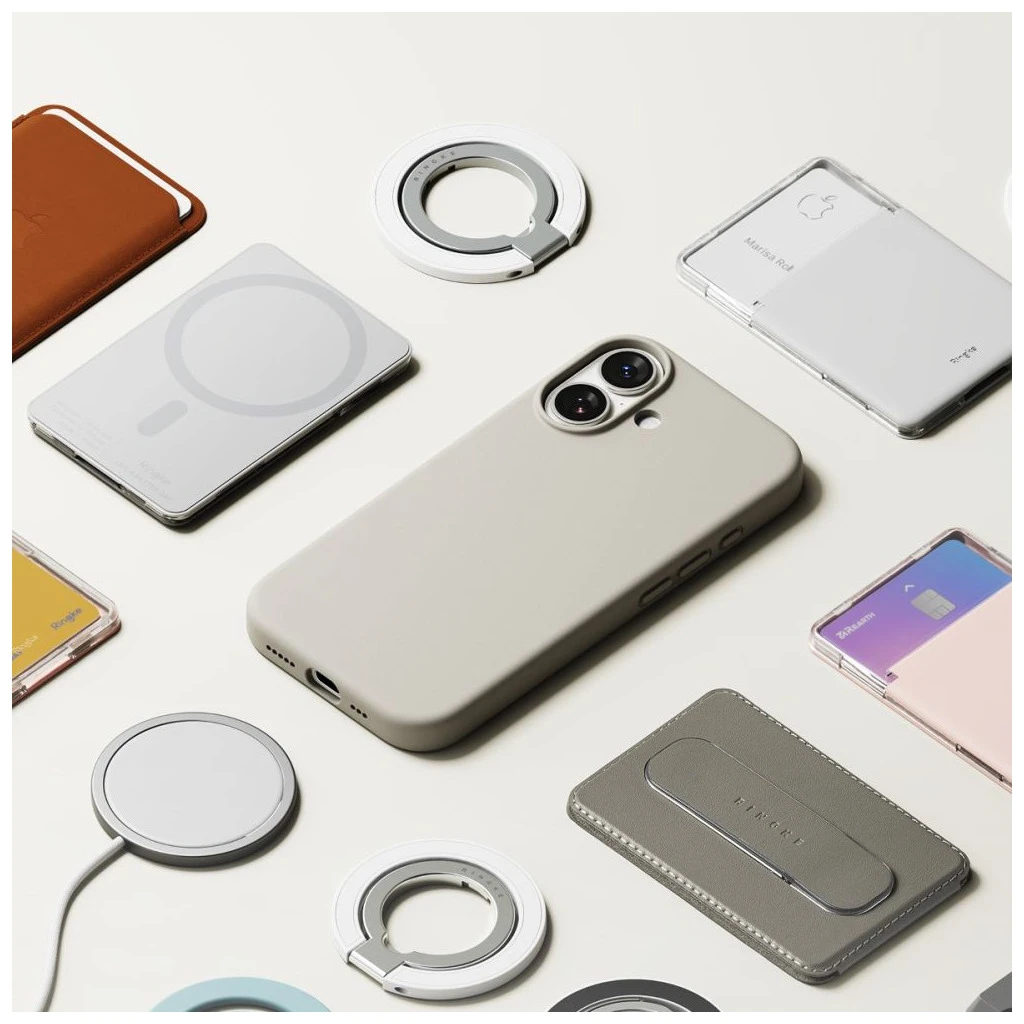 RINGKE szilikon Magnetic MagSafe iPhone 17 készülékhez tok, köves