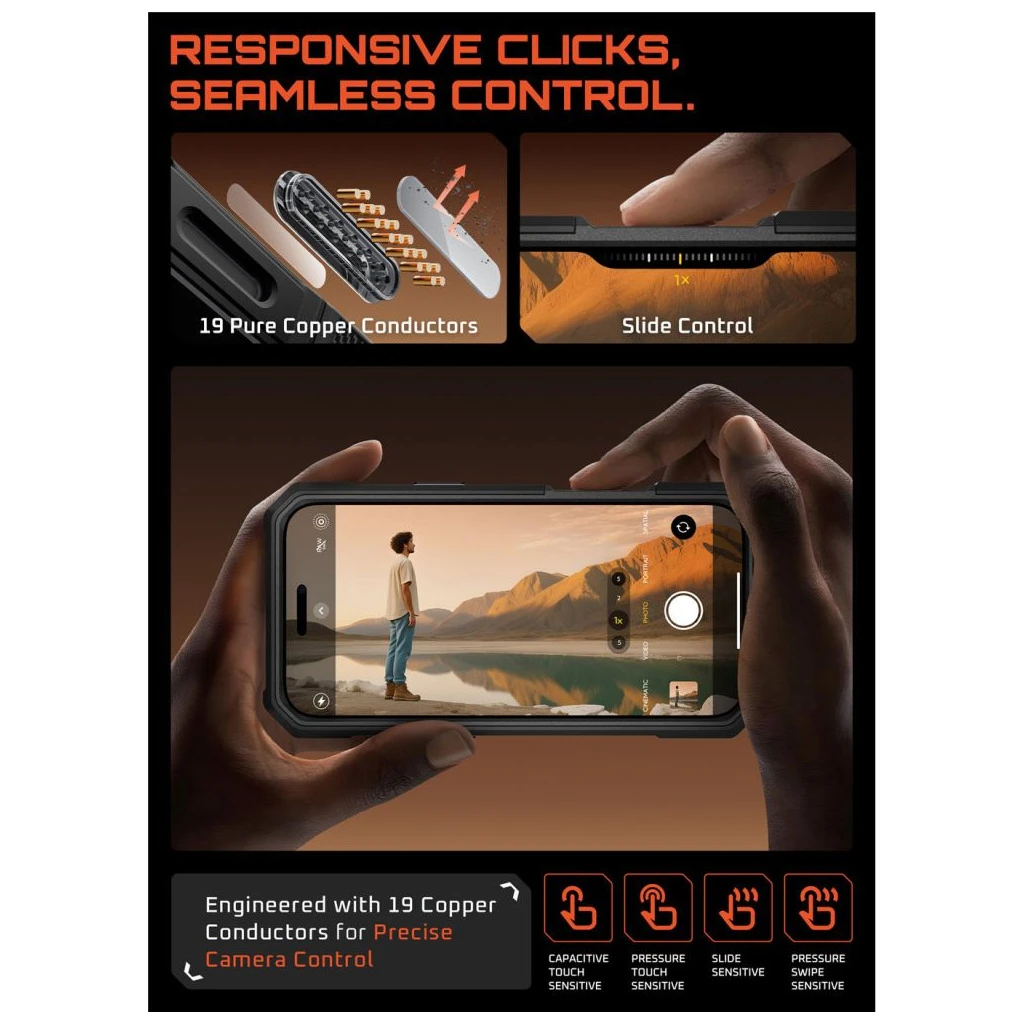 SUPCASE UB GRIP PRO MAG MAGSAFE iPhone 17 Pro Max készülékhez tok fekete