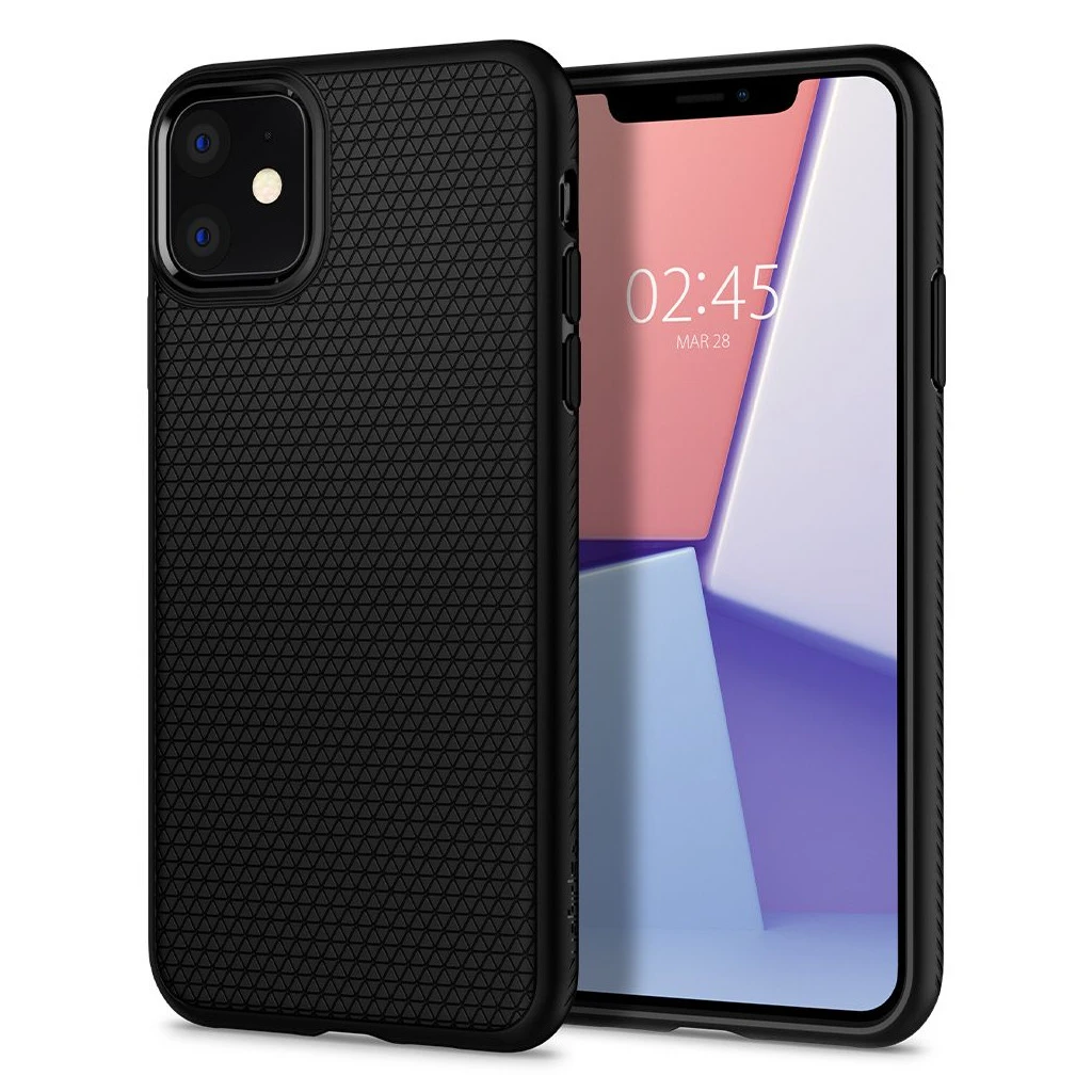 SPIGEN LIQUID AIR iPhone 11 tok készülékhez matt fekete