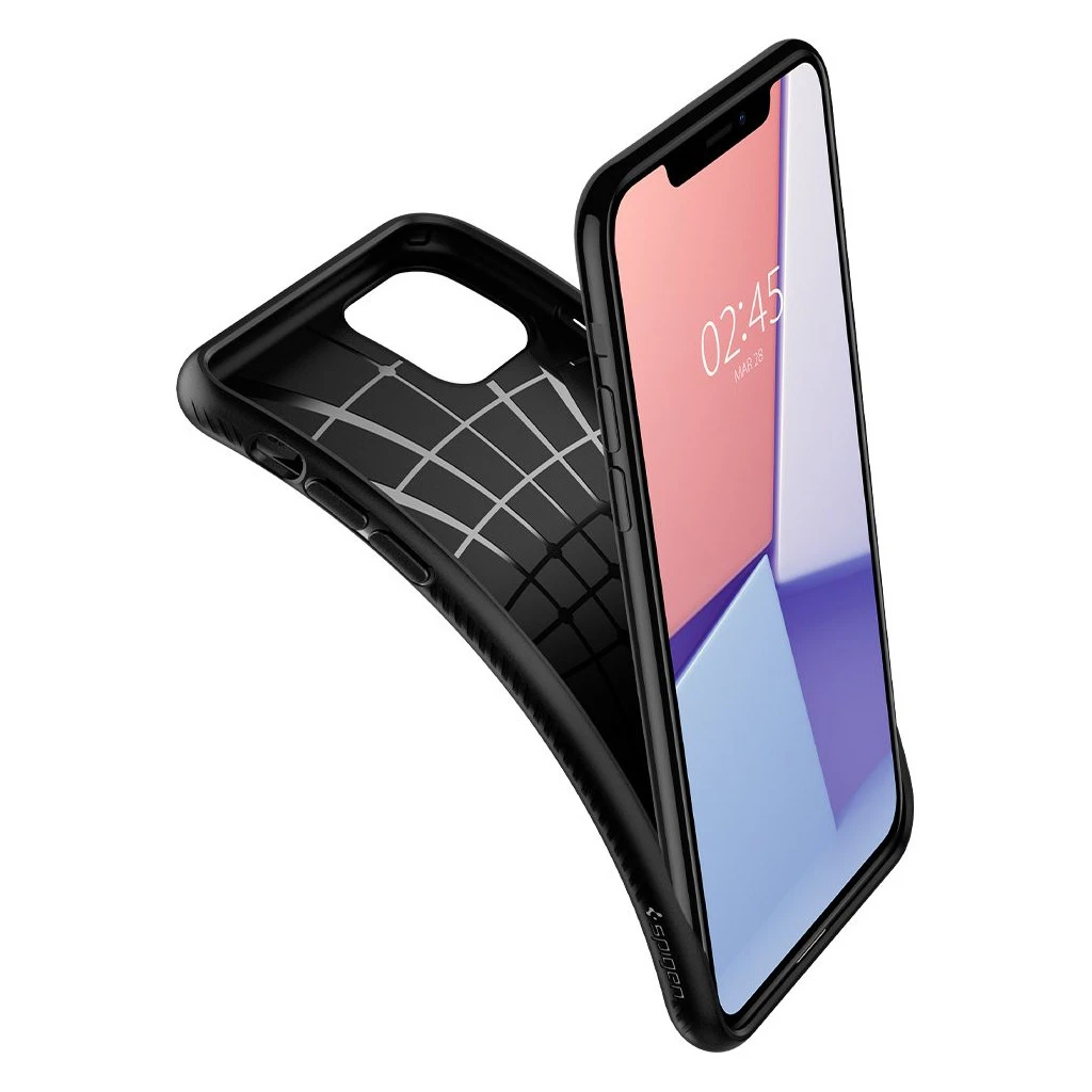 SPIGEN LIQUID AIR iPhone 11 tok készülékhez matt fekete
