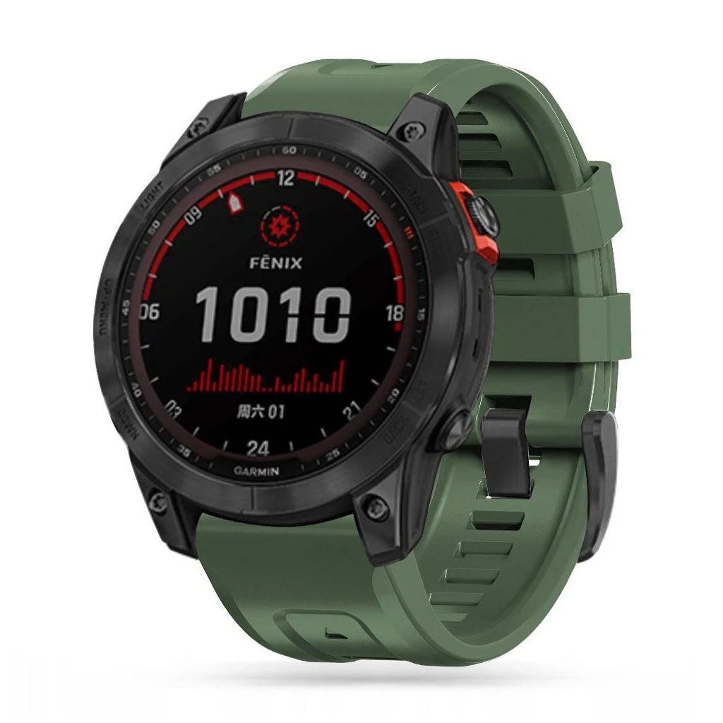 TECH-PROTECT ICONBAND Garmin Fenix 3 / 5X / 3HR / 5X PLUS / 6X / 6X PRO / 7X készülékhez óraszíj, katonai zöld