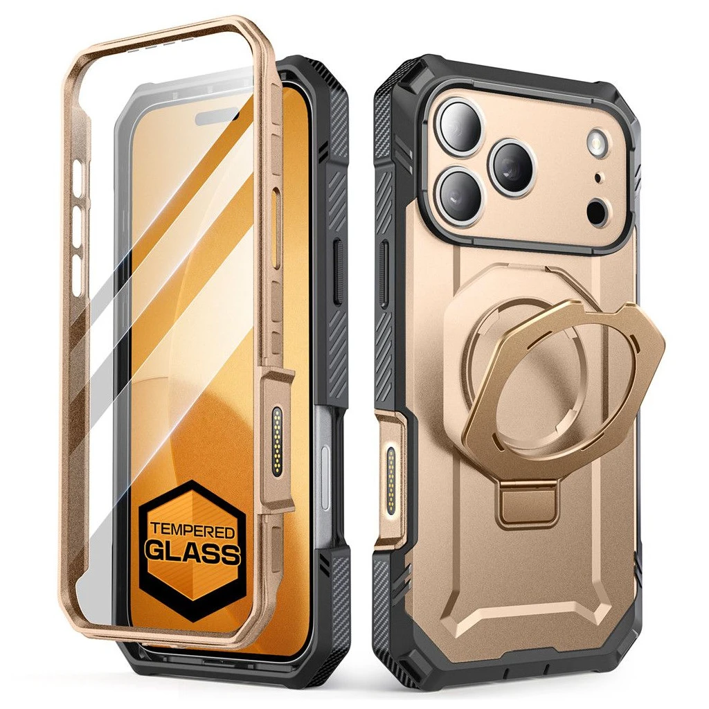 SUPCASE UB GRIP PRO MAG MAGSAFE iPhone 17 Pro Max készülékhez tok sivatagi arany