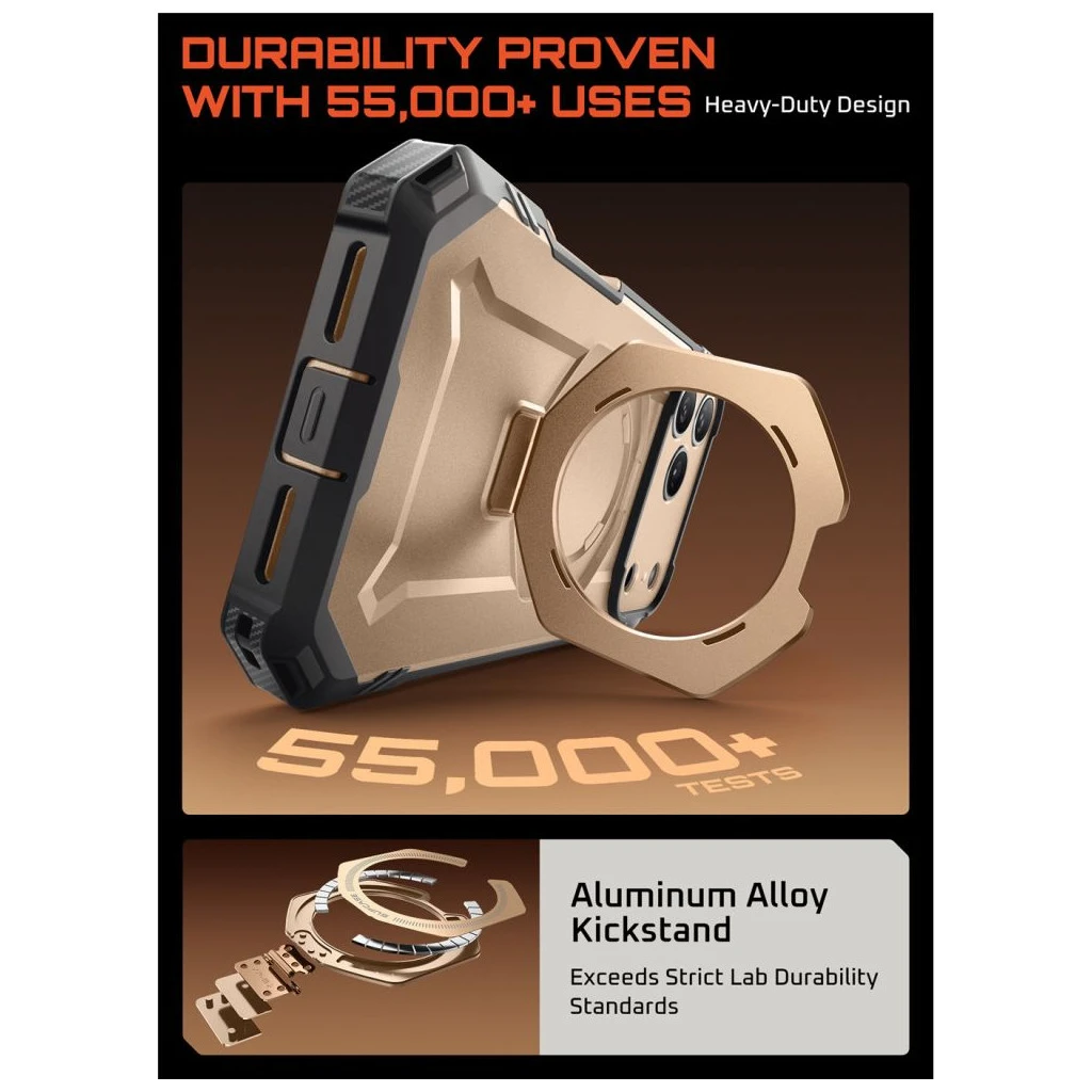 SUPCASE UB GRIP PRO MAG MAGSAFE iPhone 17 Pro Max készülékhez tok sivatagi arany