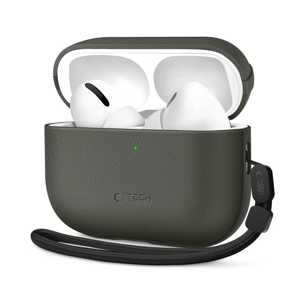 TECH-PROTECT NATURALFIT APPLE AIRPODS PRO 3 készülékhez tok olívzöld