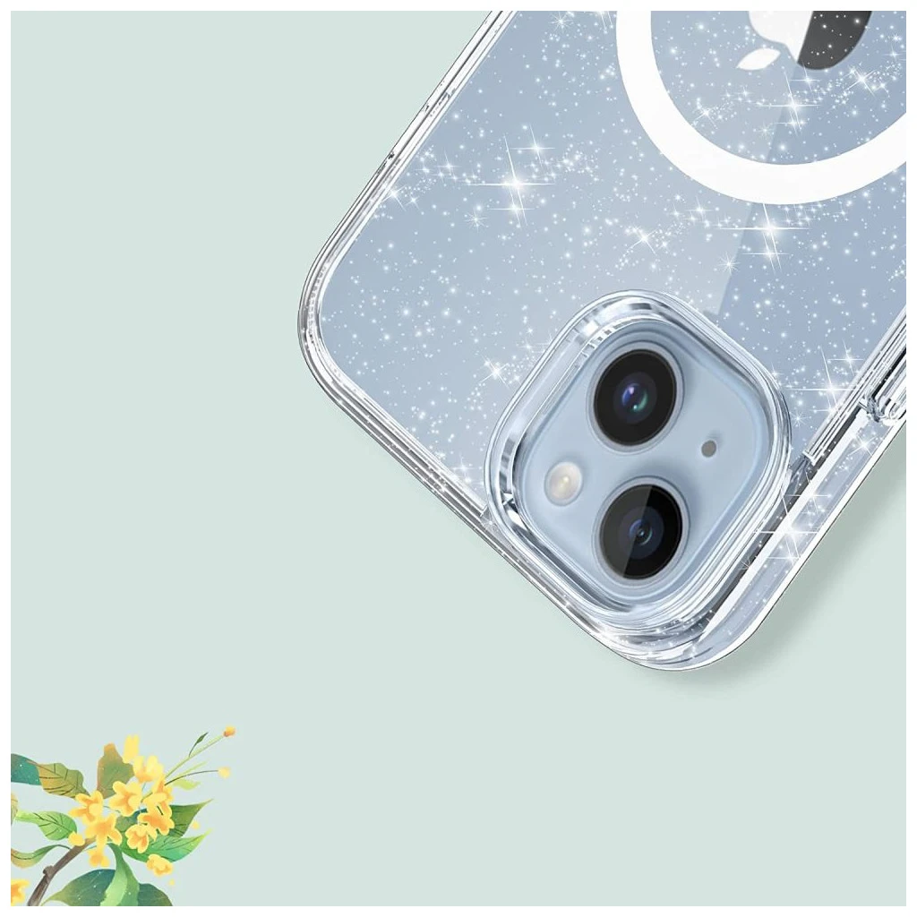 TECH-PROTECT FLEXAIR HYBRID MAGSAFE iPHONE 13/14 készülékhez tok GLITTER