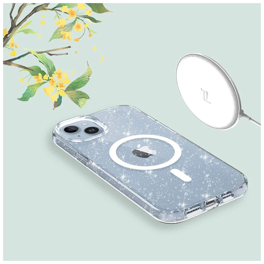 TECH-PROTECT FLEXAIR HYBRID MAGSAFE iPHONE 13/14 készülékhez tok GLITTER