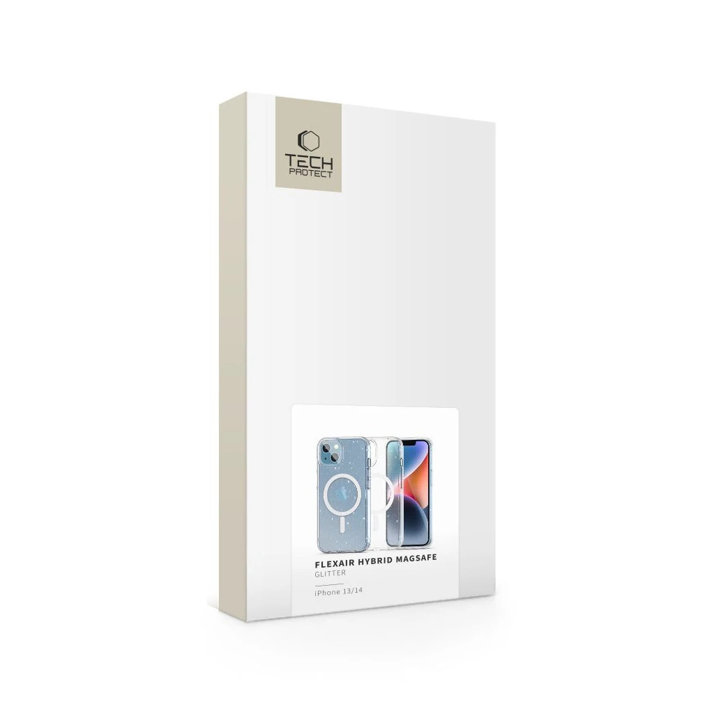 TECH-PROTECT FLEXAIR HYBRID MAGSAFE iPHONE 13/14 készülékhez tok GLITTER