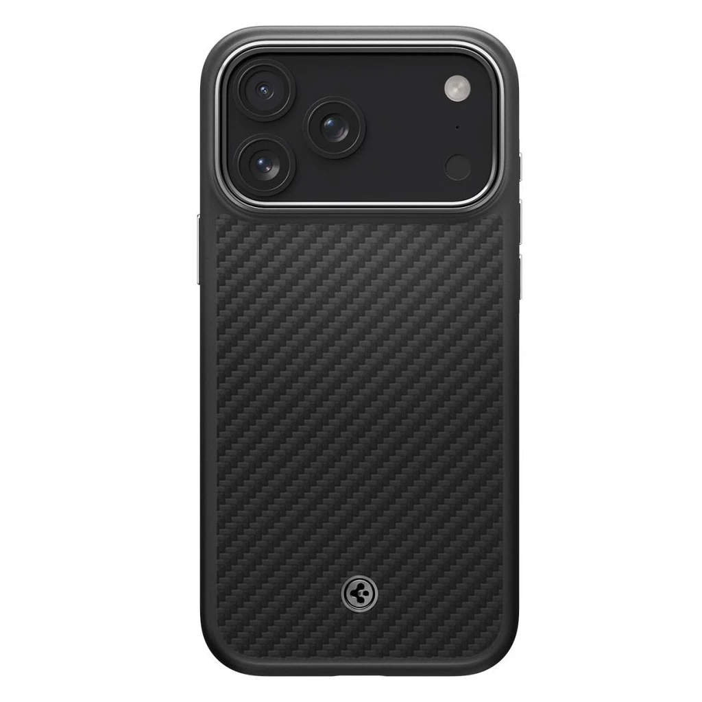 SPIGEN ENZO ARAMID „T” MAG MAGSAFE iPhone 17 Pro Max készülékhez tok fekete/ezüst