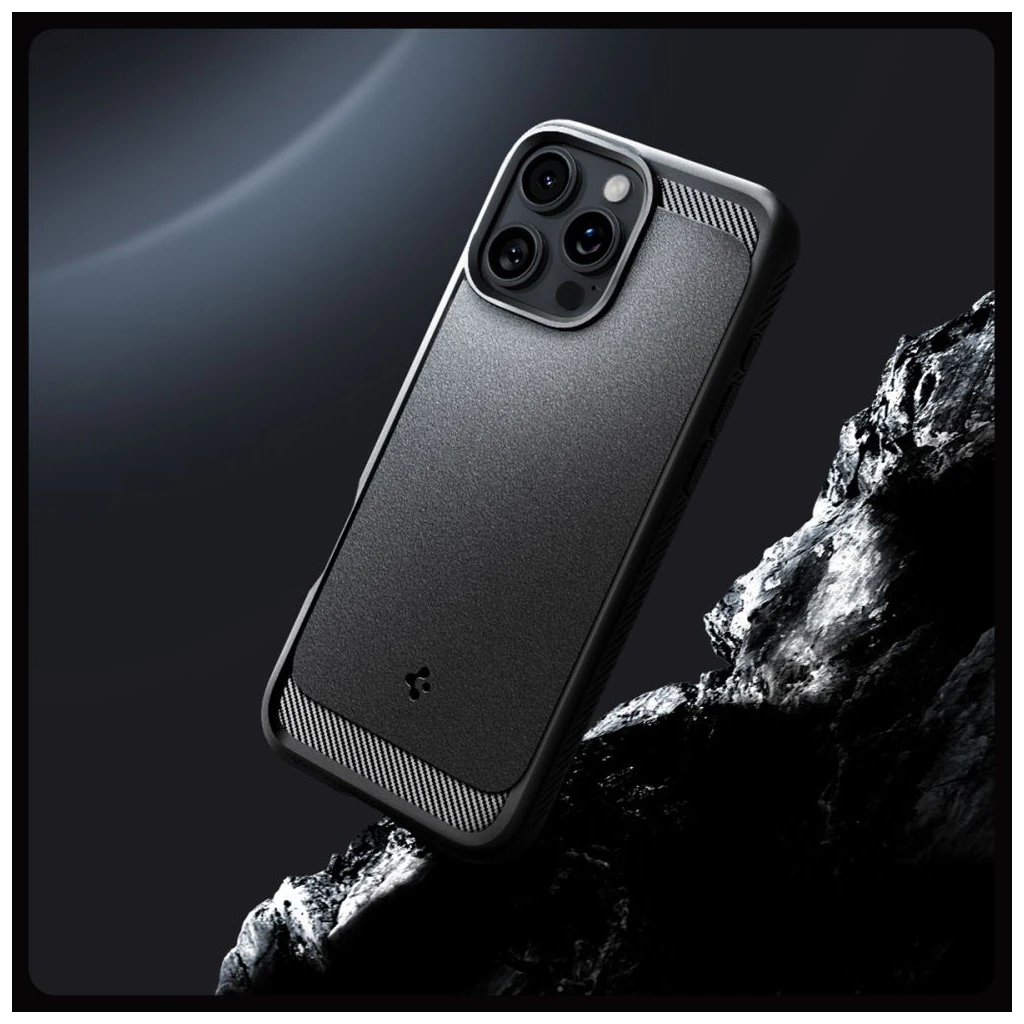 SPIGEN RUGGED ARMOR MAG MAGSAFE iPhone 16 Pro készülékhez tok, matt fekete