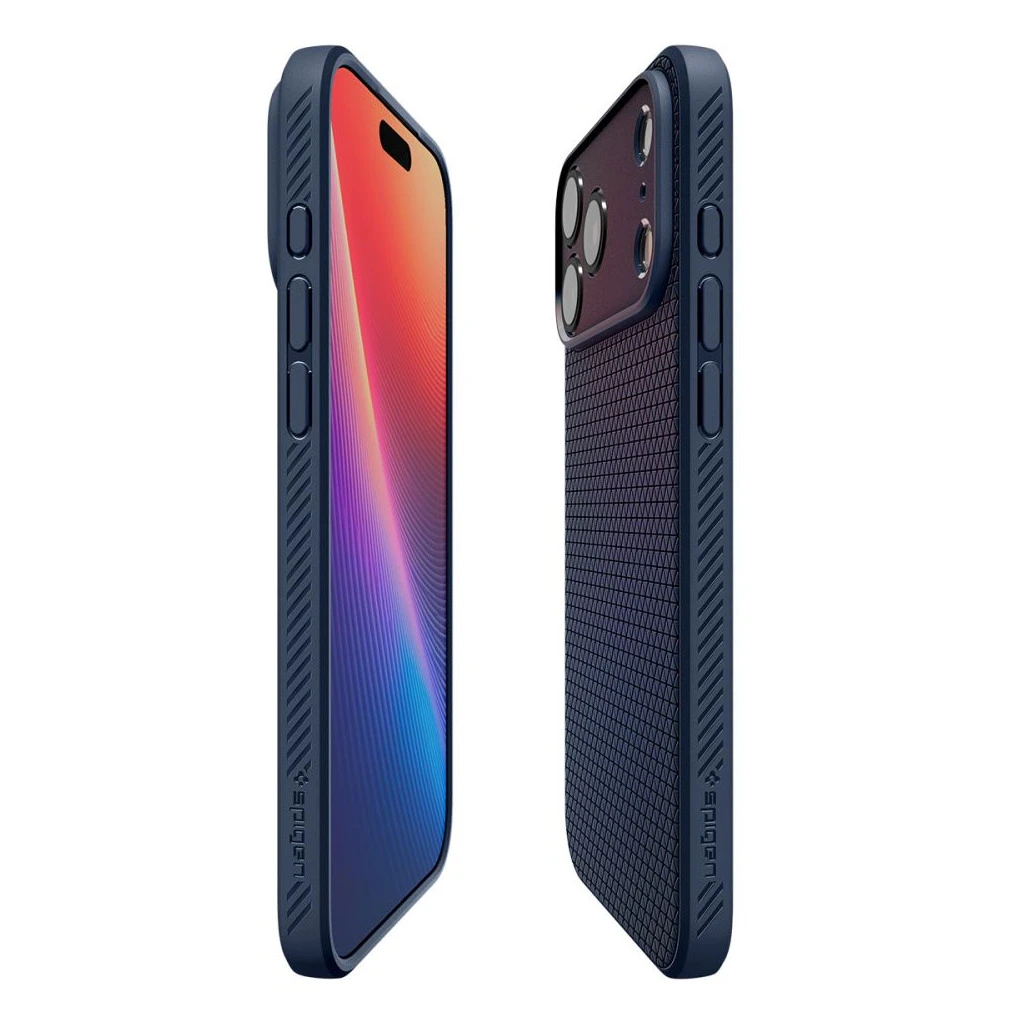 SPIGEN LIQUID AIR iPhone 17 Pro Max tok készülékhez tengerészkék