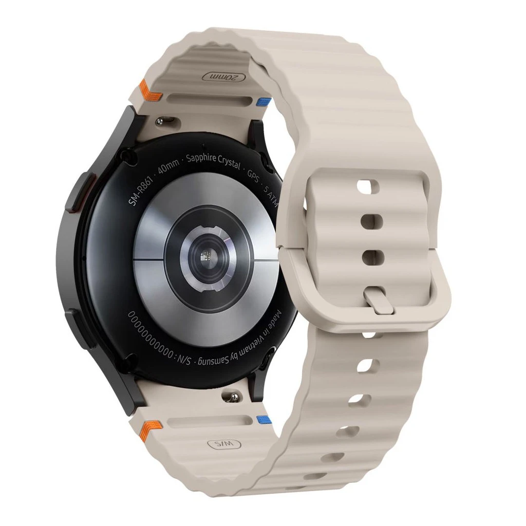 TECH-PROTECT SILICONE SPORT védőtok Samsung Galaxy Watch 4/5/5 PRO/6/7/FE készülékhez – csillagfény