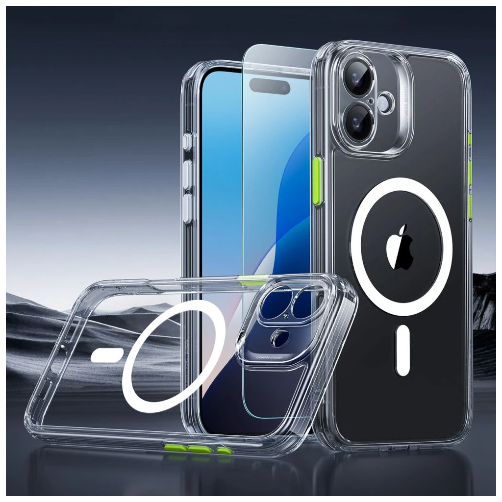 ESR CLASSIC PRO SET HALOLOCK MAGSAFE iPhone 16 tok készülékhez átlátszó