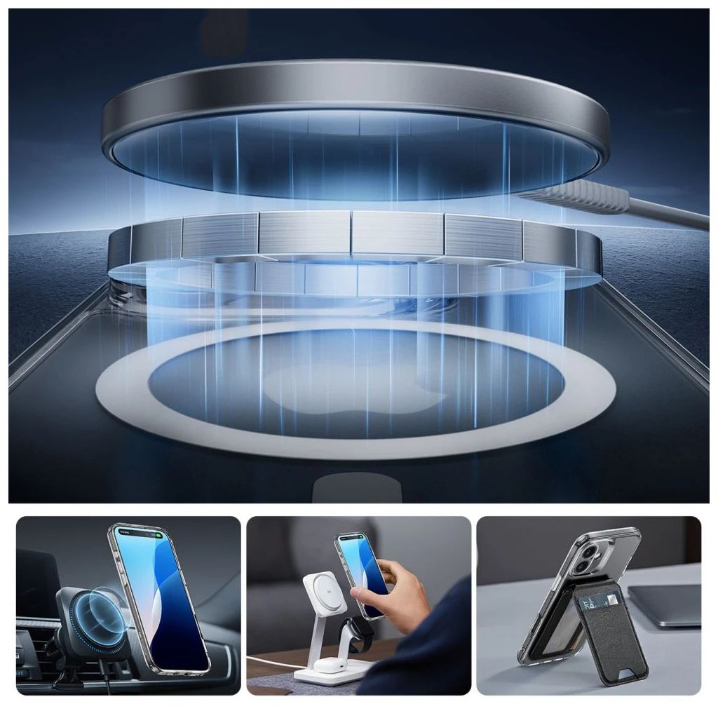 ESR CLASSIC PRO SET HALOLOCK MAGSAFE iPhone 16 tok készülékhez átlátszó