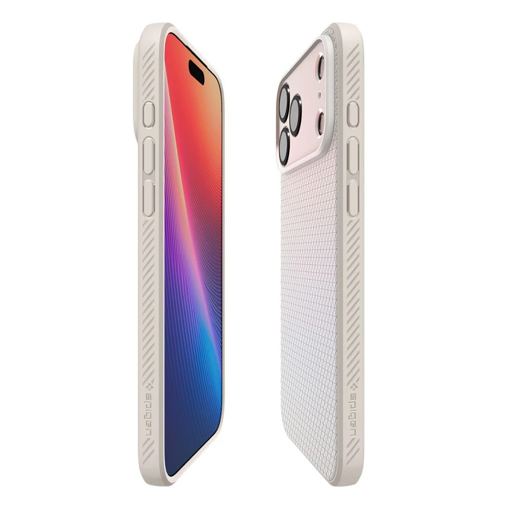 SPIGEN LIQUID AIR iPhone 17 Pro Max tok készülékhez – Természetes titánium