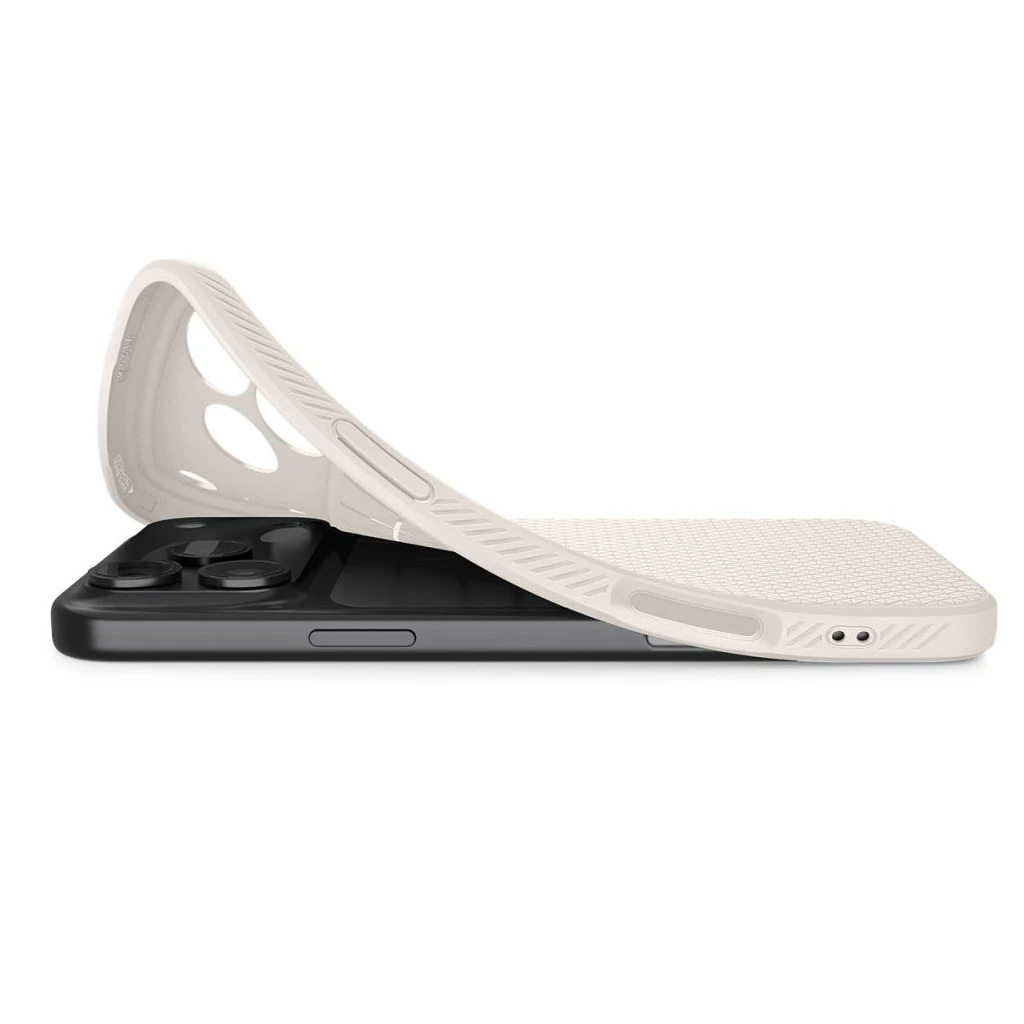 SPIGEN LIQUID AIR iPhone 17 Pro Max tok készülékhez – Természetes titánium