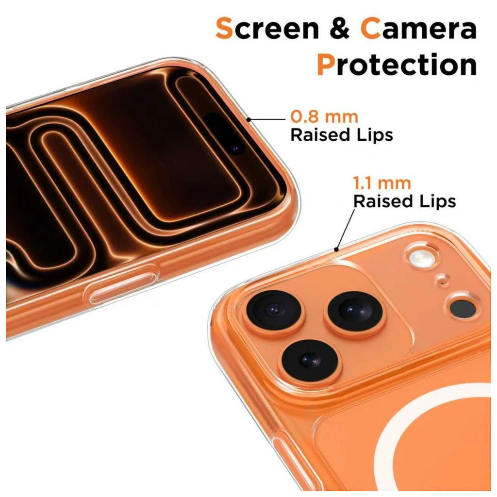 TECH-PROTECT MAGPEAK MAGSAFE CC iPhone 17 Pro Max készülékhez tok átlátszó