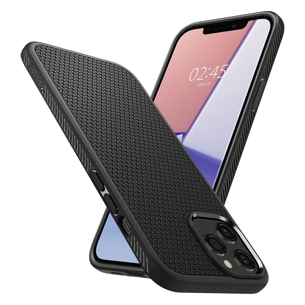 SPIGEN LIQUID AIR iPhone 12/12 Pro készülékhez tok, matte fekete
