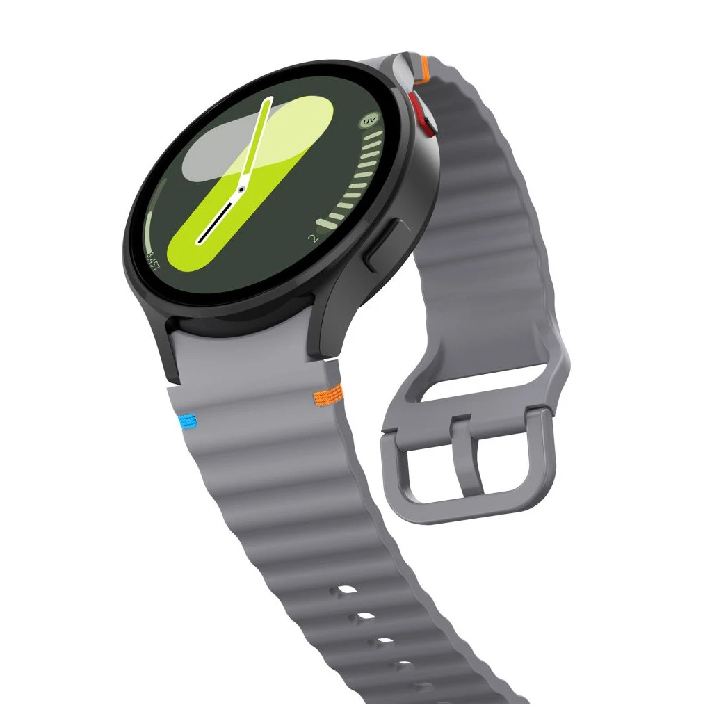 TECH-PROTECT SILICONE SPORT Samsung Galaxy Watch 4 / 5 / 5 PRO / 6 / 7 / FE készülékhez tok krayon szürke