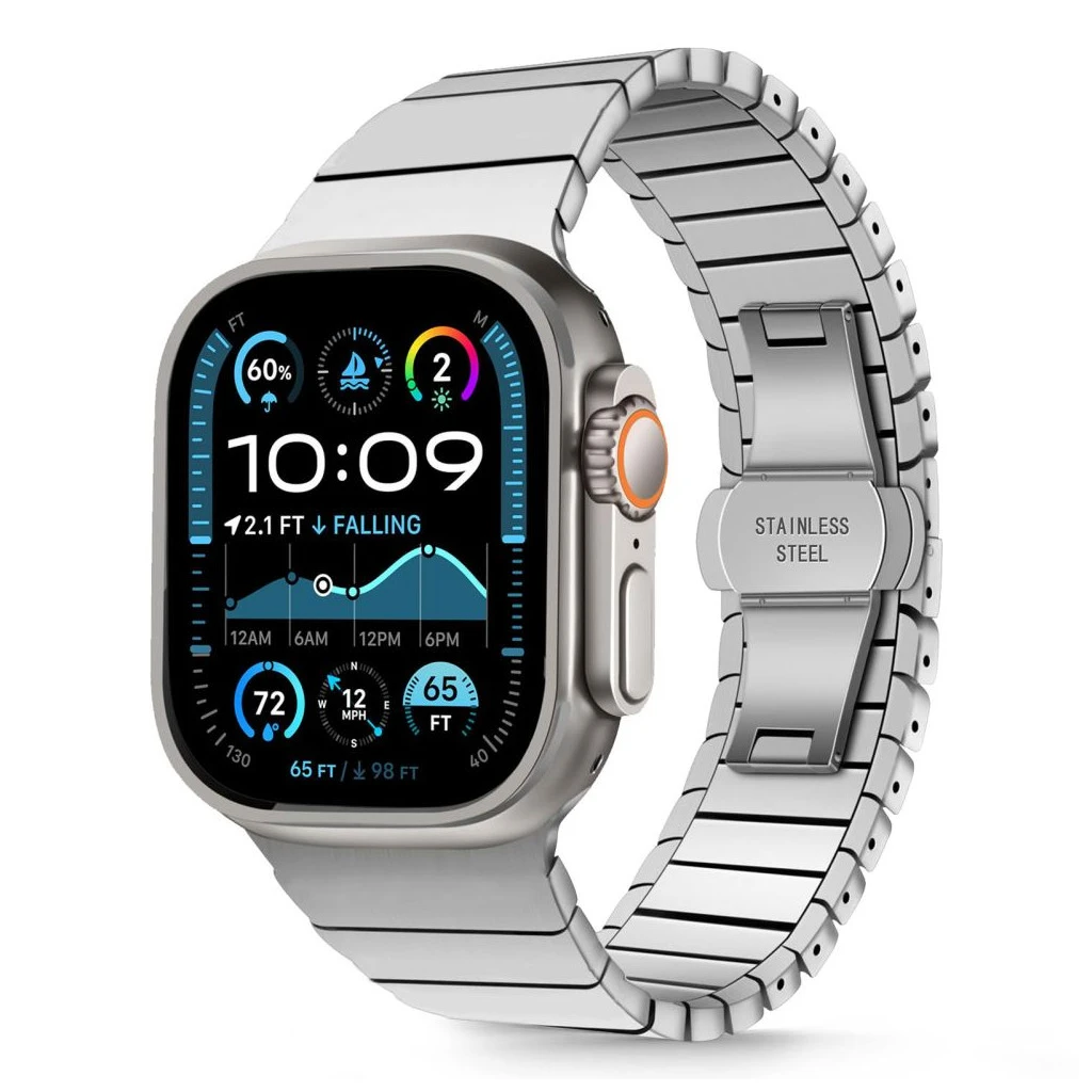 TECH-PROTECT LINKBAND Apple Watch 8/9/10/11/SE/ULTRA készülékhez óraszíj (44/45/46/49 MM) ezüst