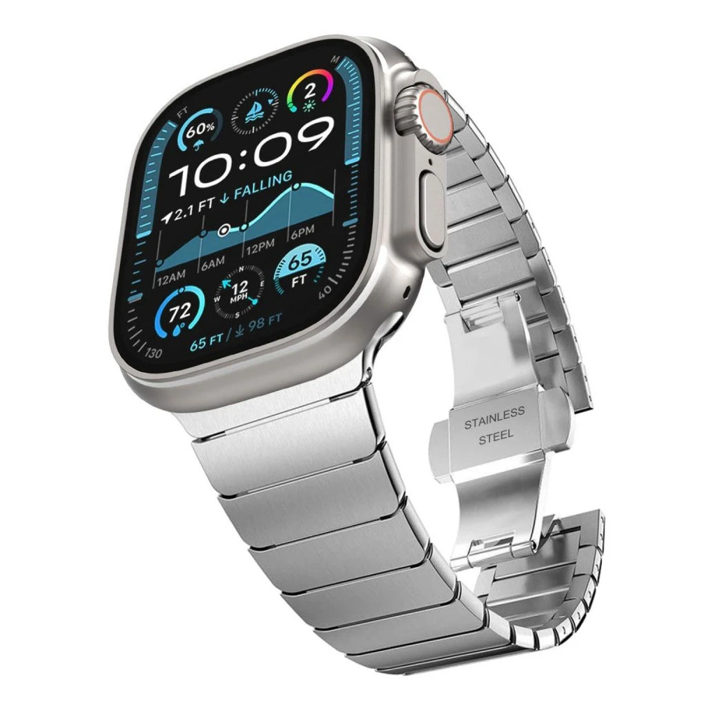 TECH-PROTECT LINKBAND Apple Watch 8/9/10/11/SE/ULTRA készülékhez óraszíj (44/45/46/49 MM) ezüst