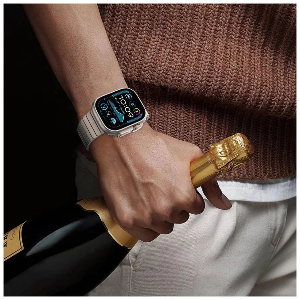 TECH-PROTECT LINKBAND Apple Watch 8/9/10/11/SE/ULTRA készülékhez óraszíj (44/45/46/49 MM) ezüst