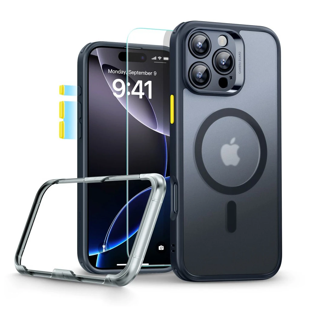 ESR Classic Pro Set HaloLock MagSafe iPhone 16 Pro Max készülékhez tok fagyott fekete