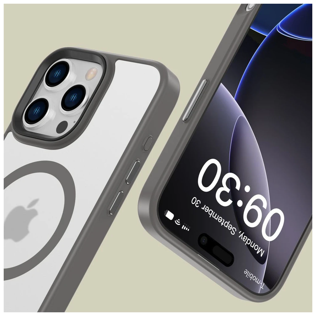 TECH-PROTECT MAGMAT MAGSAFE iPHONE 16 PRO MAX tok készülékhez, matt Titanium