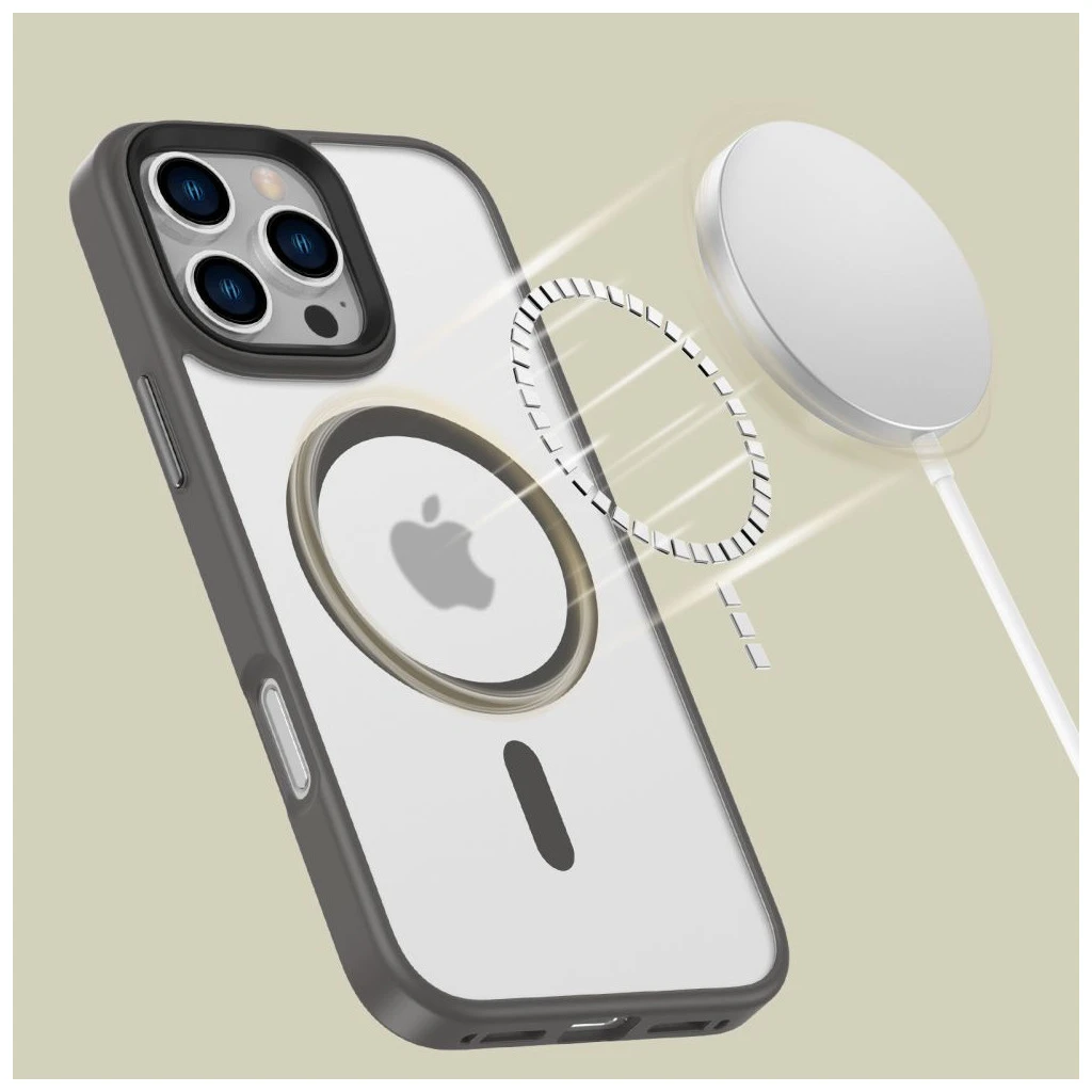 TECH-PROTECT MAGMAT MAGSAFE iPHONE 16 PRO MAX tok készülékhez, matt Titanium