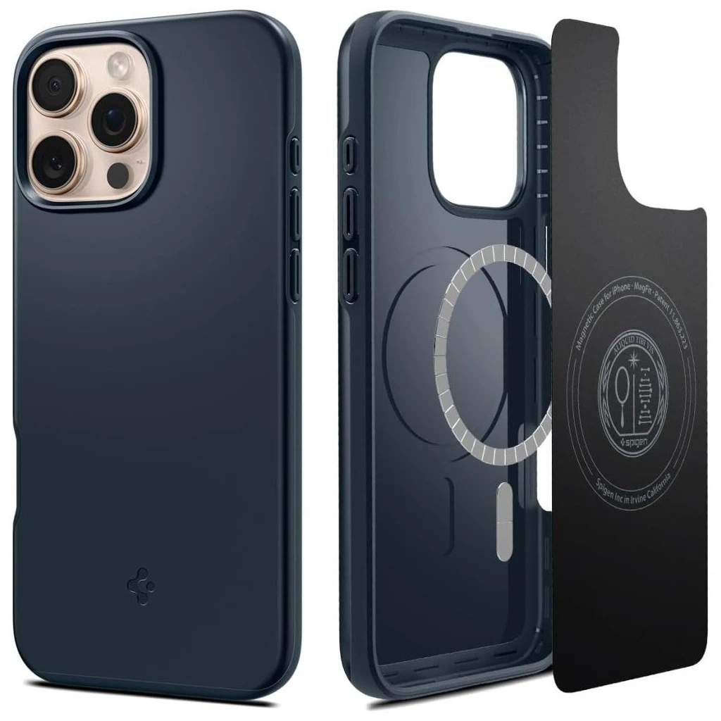 SPIGEN THIN FIT MAG MAGSAFE iPhone 16 Pro készülékhez tok metál palaszürke