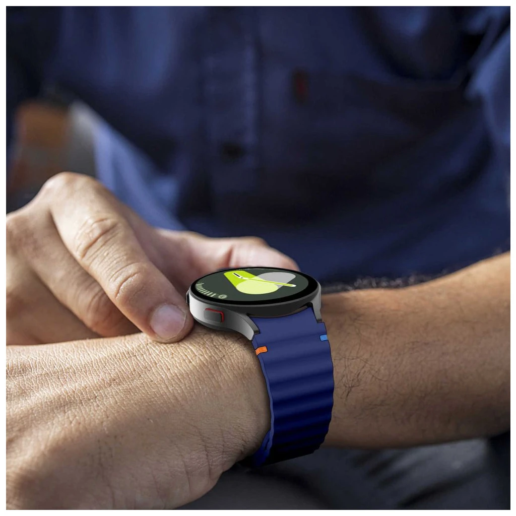 TECH-PROTECT SILICONE SPORT SAMSUNG GALAXY WATCH 4 / 5 / 5 PRO / 6 / 7 / FE készülékhez tok tengerészkék