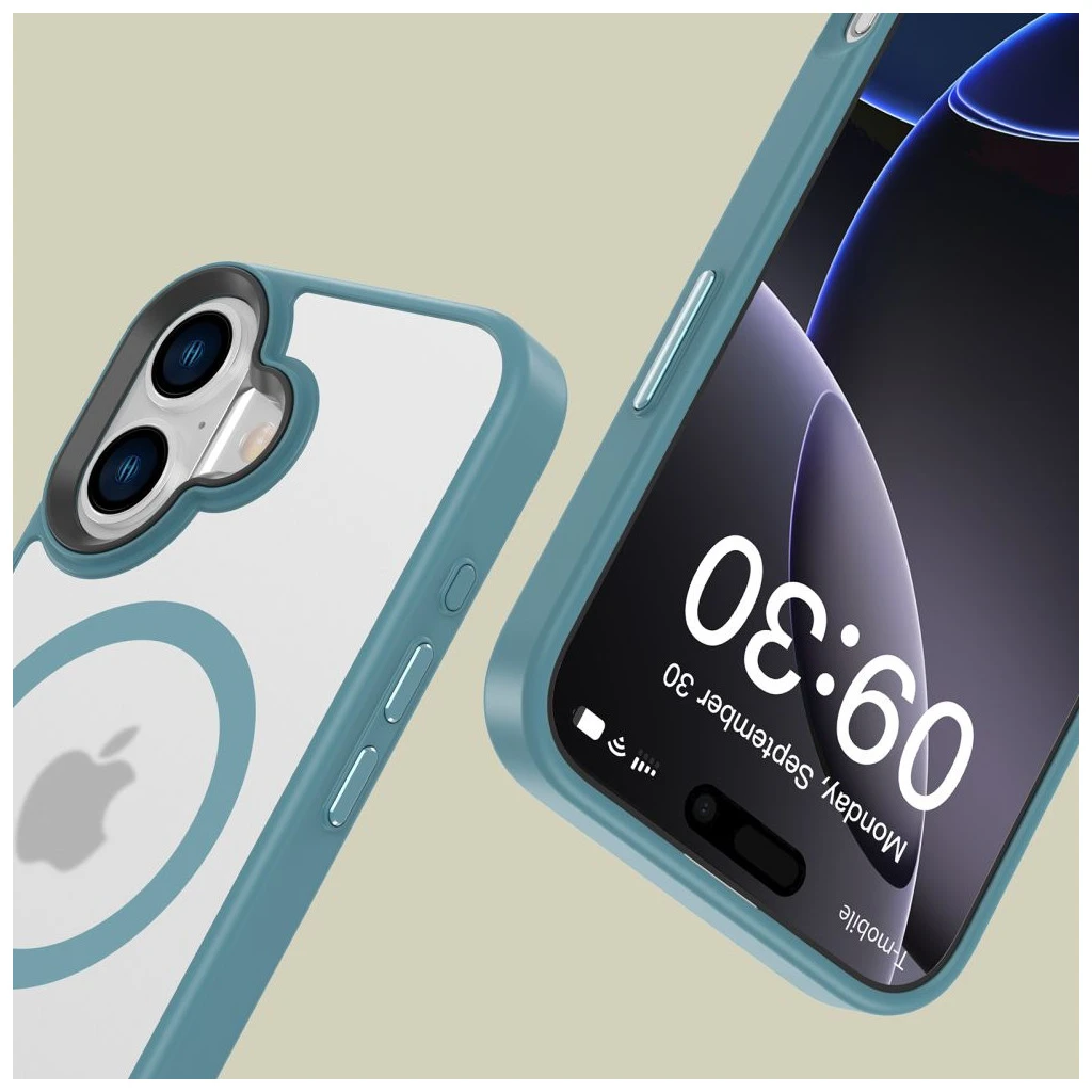 TECH-PROTECT MAGMAT MAGSAFE iPhone 16 készülékhez tok matt türkiz
