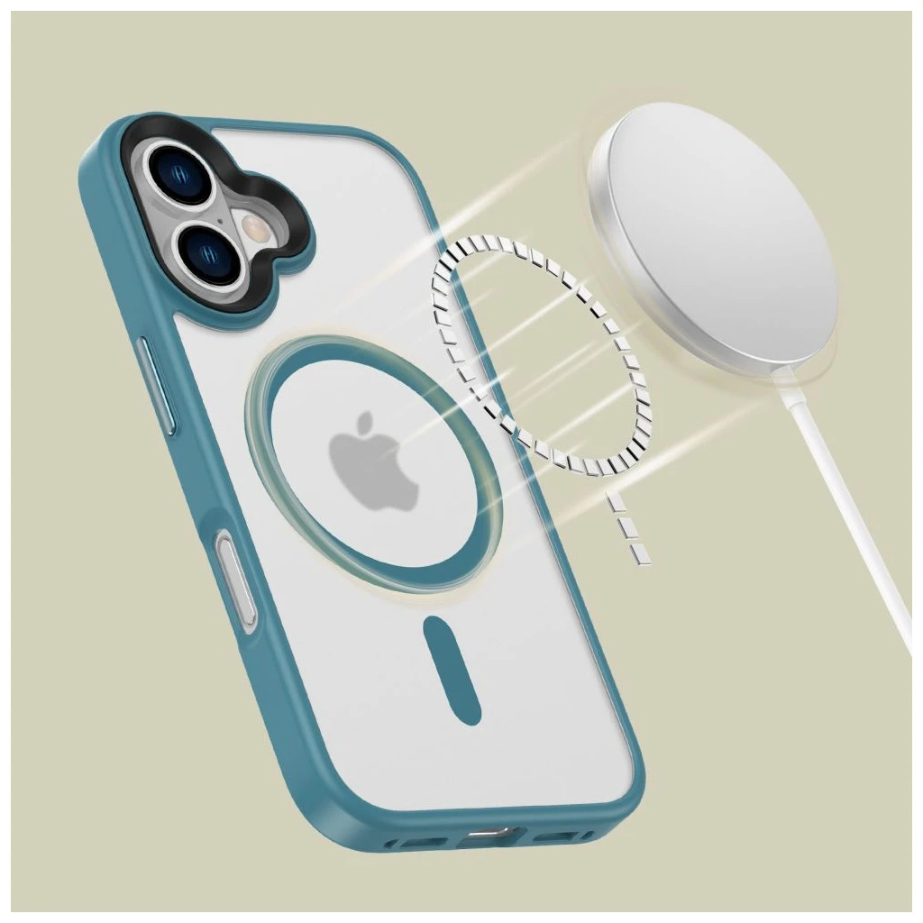 TECH-PROTECT MAGMAT MAGSAFE iPhone 16 készülékhez tok matt türkiz