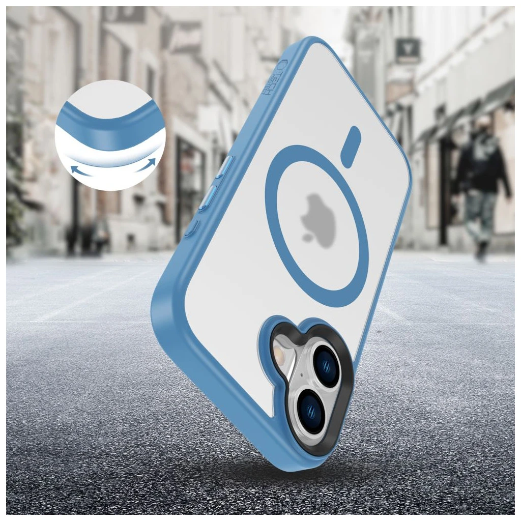 TECH-PROTECT MAGMAT MAGSAFE iPhone 16 készülékhez tok, matte ultramarin