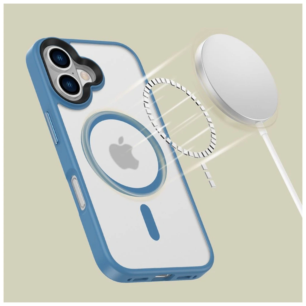 TECH-PROTECT MAGMAT MAGSAFE iPhone 16 készülékhez tok, matte ultramarin