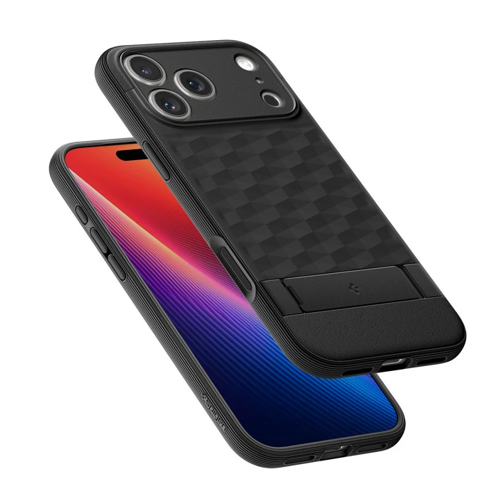 SPIGEN PARALLAX „S” MAG MAGSAFE iPhone 17 Pro Max készülékhez tok matt fekete