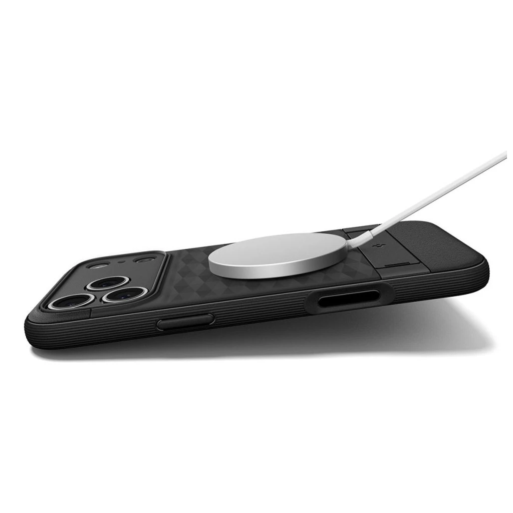 SPIGEN PARALLAX „S” MAG MAGSAFE iPhone 17 Pro Max készülékhez tok matt fekete