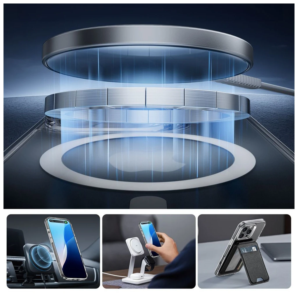 ESR CLASSIC PRO SET HALOLOCK MAGSAFE iPhone 16 Pro tok készülékhez átlátszó