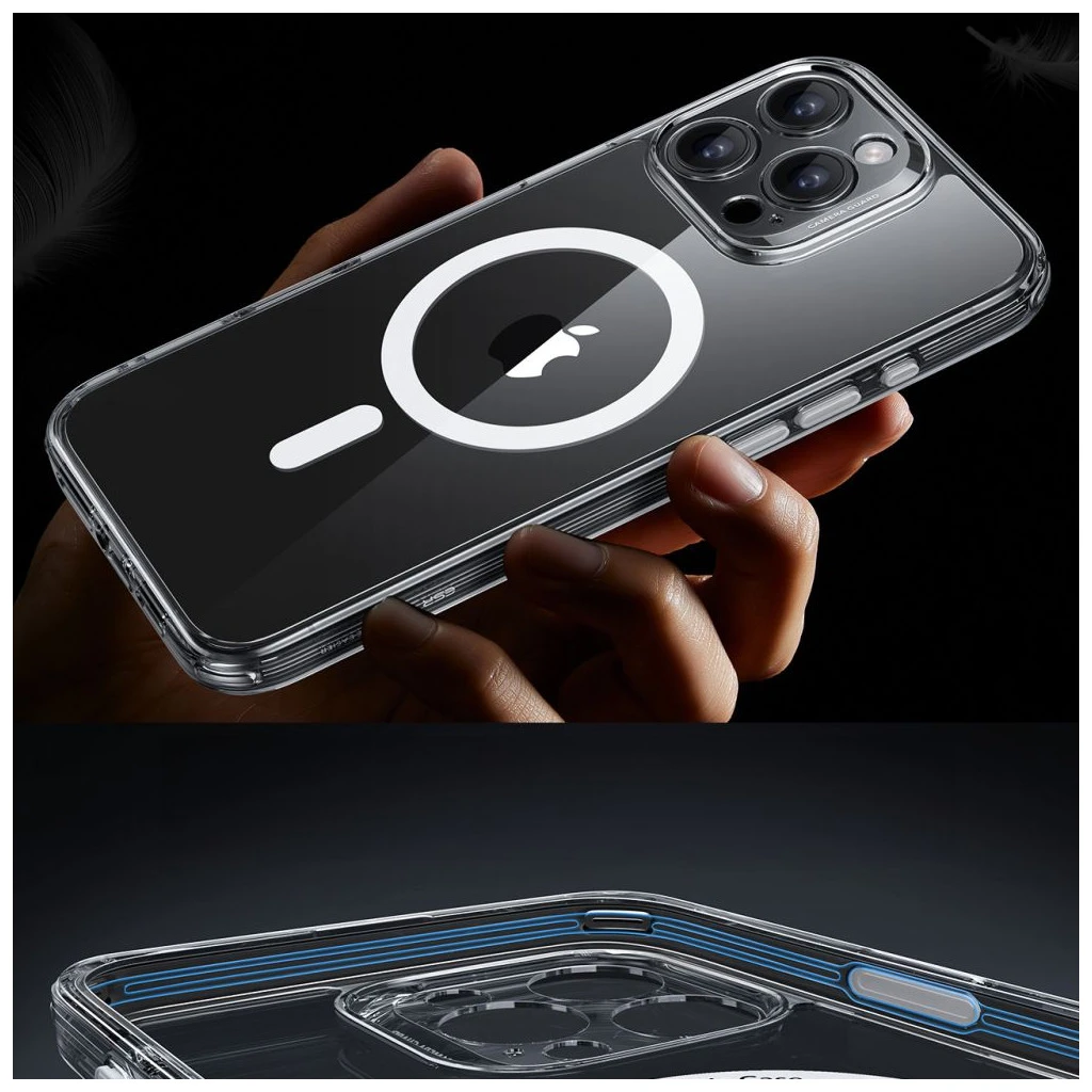 ESR CLASSIC PRO SET HALOLOCK MAGSAFE iPhone 16 Pro tok készülékhez átlátszó