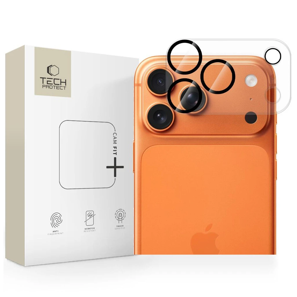 Tech-Protect Cam Fit+ iPhone 17 Pro Max készülékhez kamera lencsédvédő átlátszó