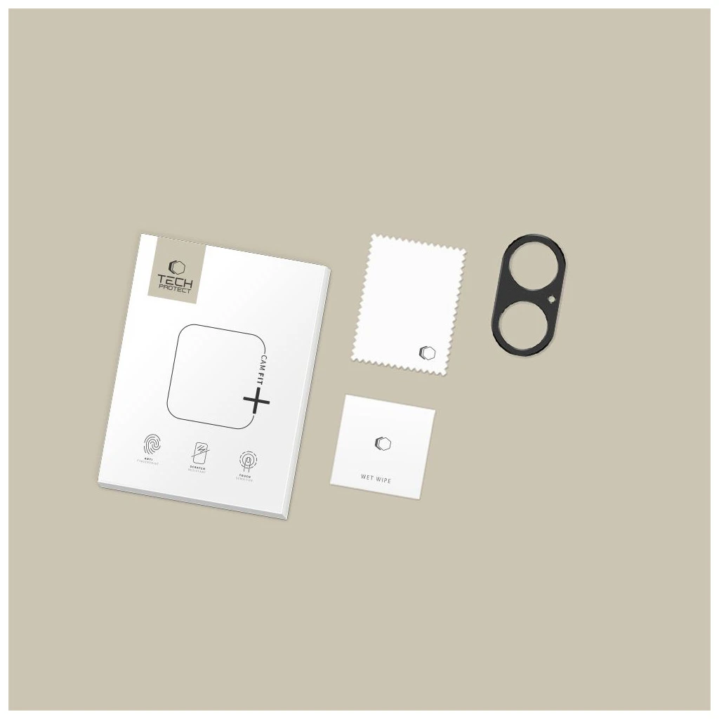 TECH-PROTECT CAMALLOY FIT+ iPhone 17 készülékhez kameravédő fekete