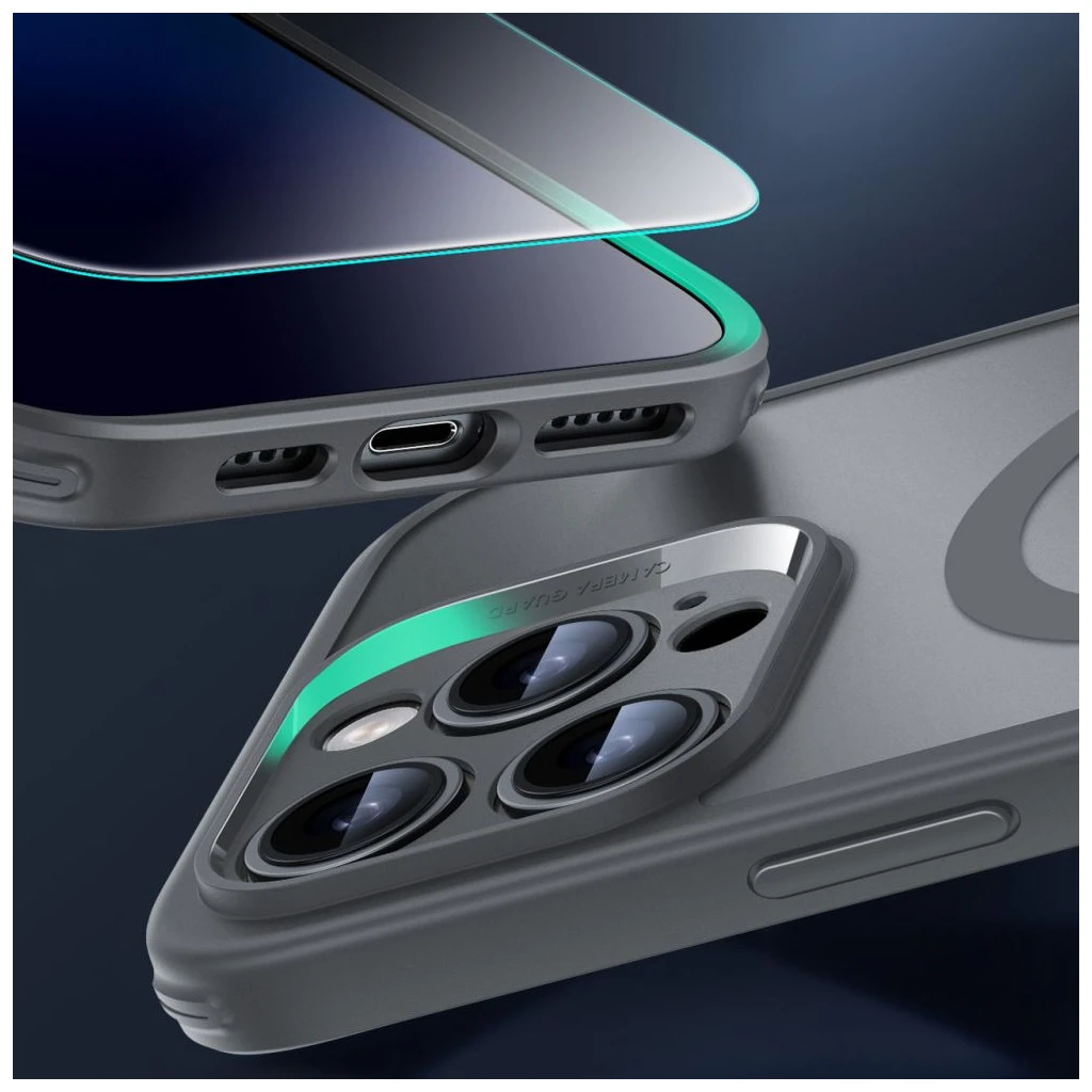 ESR Classic Pro Set HaloLock MagSafe iPhone 16 Pro Max készülékhez tok fagyott szürke