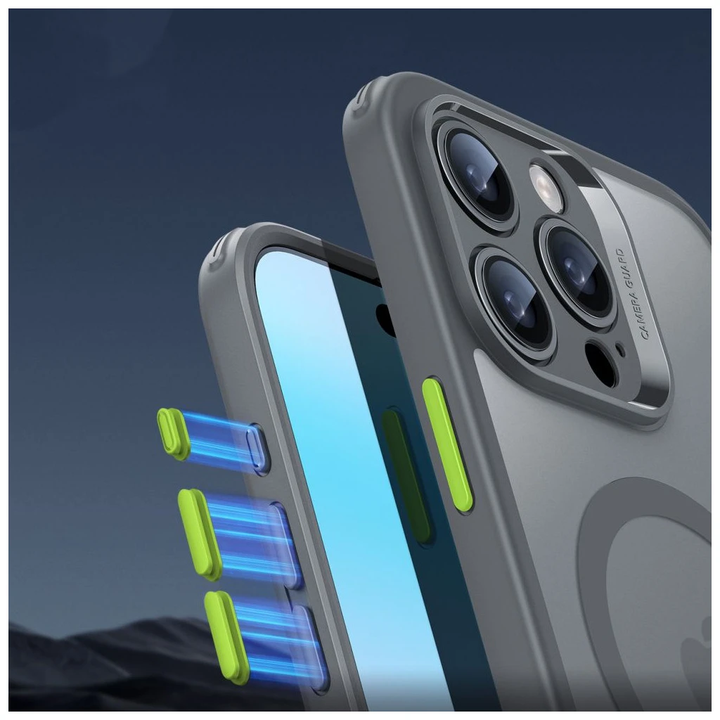 ESR Classic Pro Set HaloLock MagSafe iPhone 16 Pro Max készülékhez tok fagyott szürke