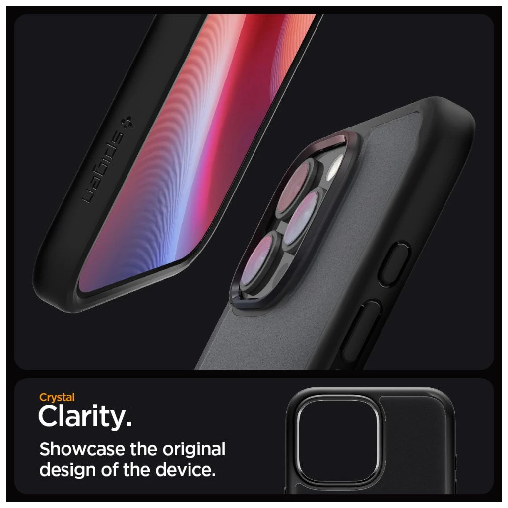 SPIGEN ULTRA HYBRID iPhone 16 Pro készülékhez tok FROST fekete