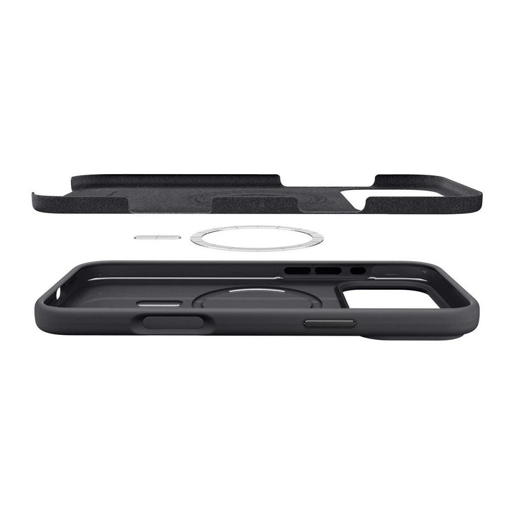 SPIGEN SILICONE FIT MAG MAGSAFE iPhone 17 Pro Max készülékhez tok fekete
