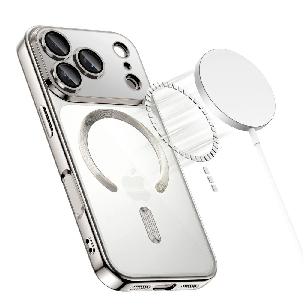 TECH-PROTECT MAGFLEX MAGSAFE iPhone 17 Pro tok készülékhez, fényes ezüst