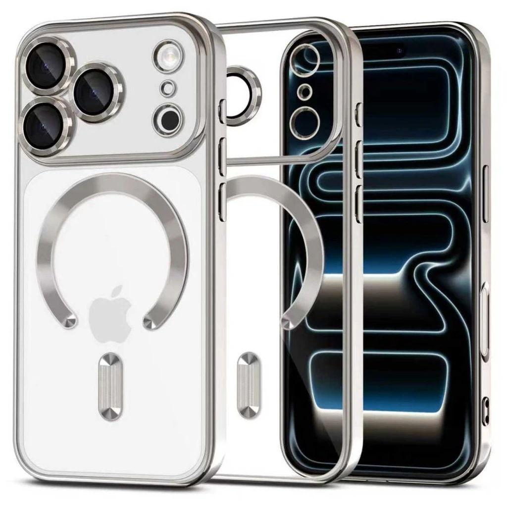 TECH-PROTECT MAGFLEX MAGSAFE iPhone 17 Pro tok készülékhez, fényes ezüst