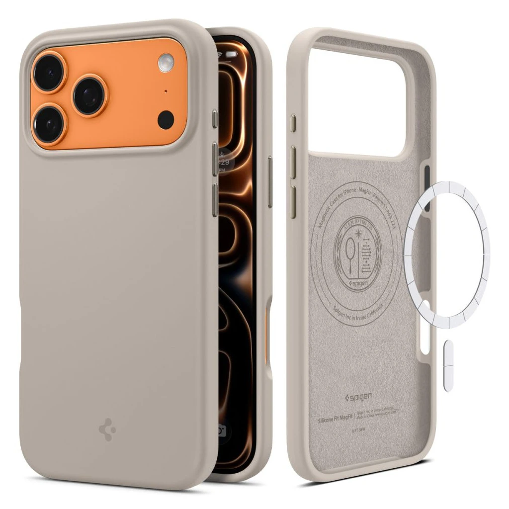 SPIGEN SILICONE FIT MAG MAGSAFE iPhone 17 Pro Max készülékhez kő